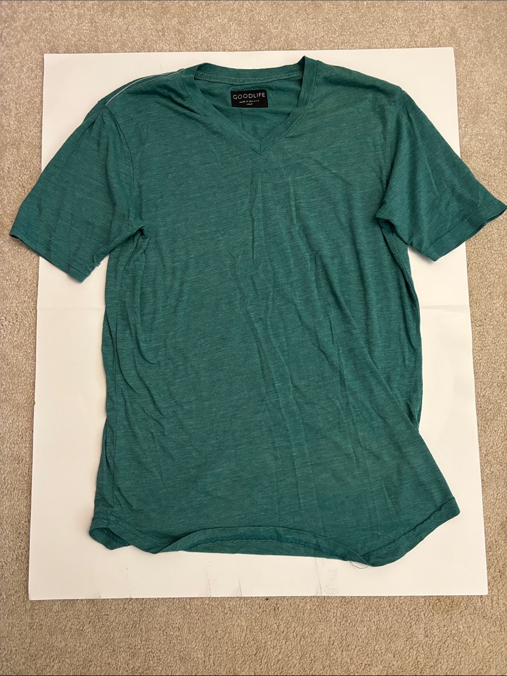 Goodlife Men's Short-Sleeve V-Neck Tee in Teal Green